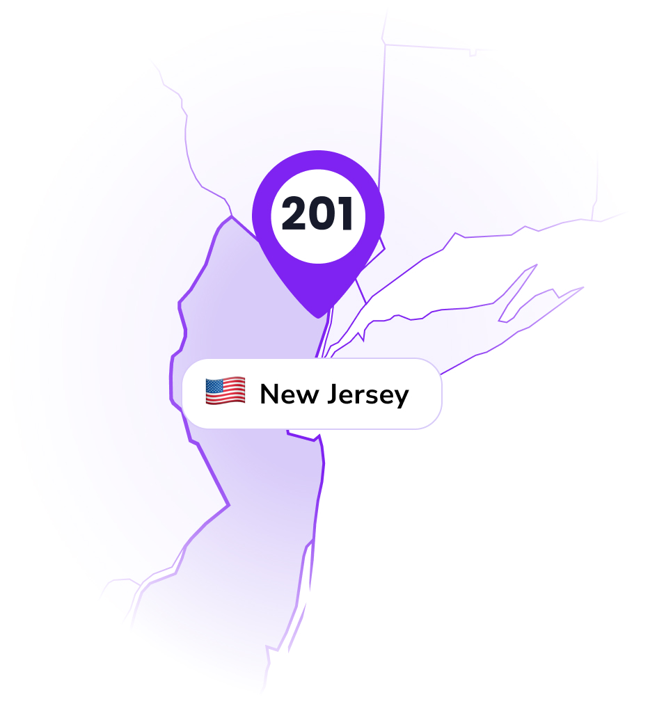 201 Area Code - Get A Local Phone Number in New Jersey