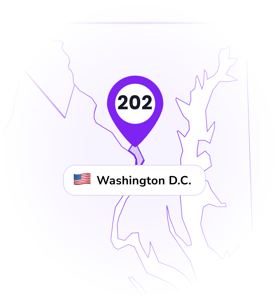 202 Area Code - Washington DC Location - LinkedPhone