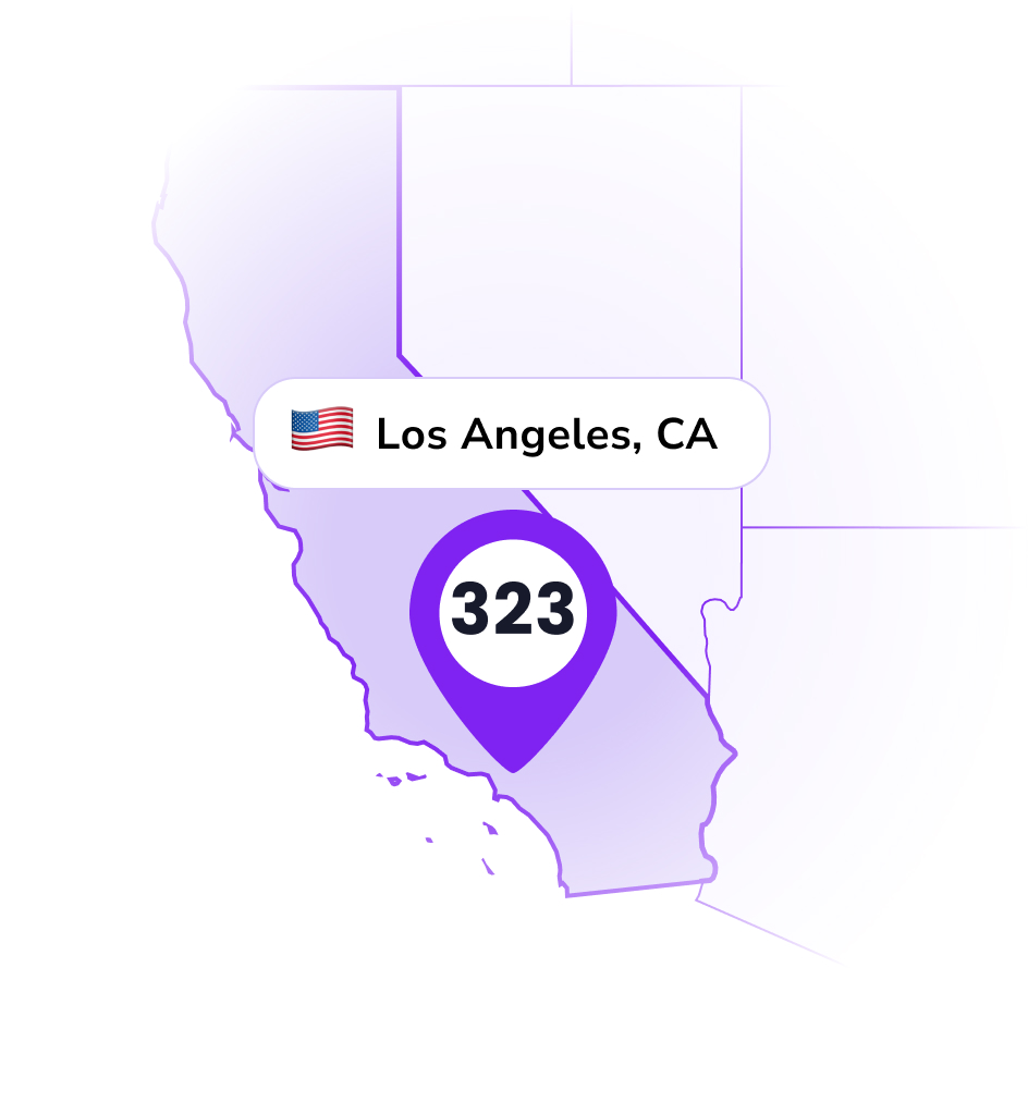 323 Area Code, Los Angeles, CA Location - LinkedPhone