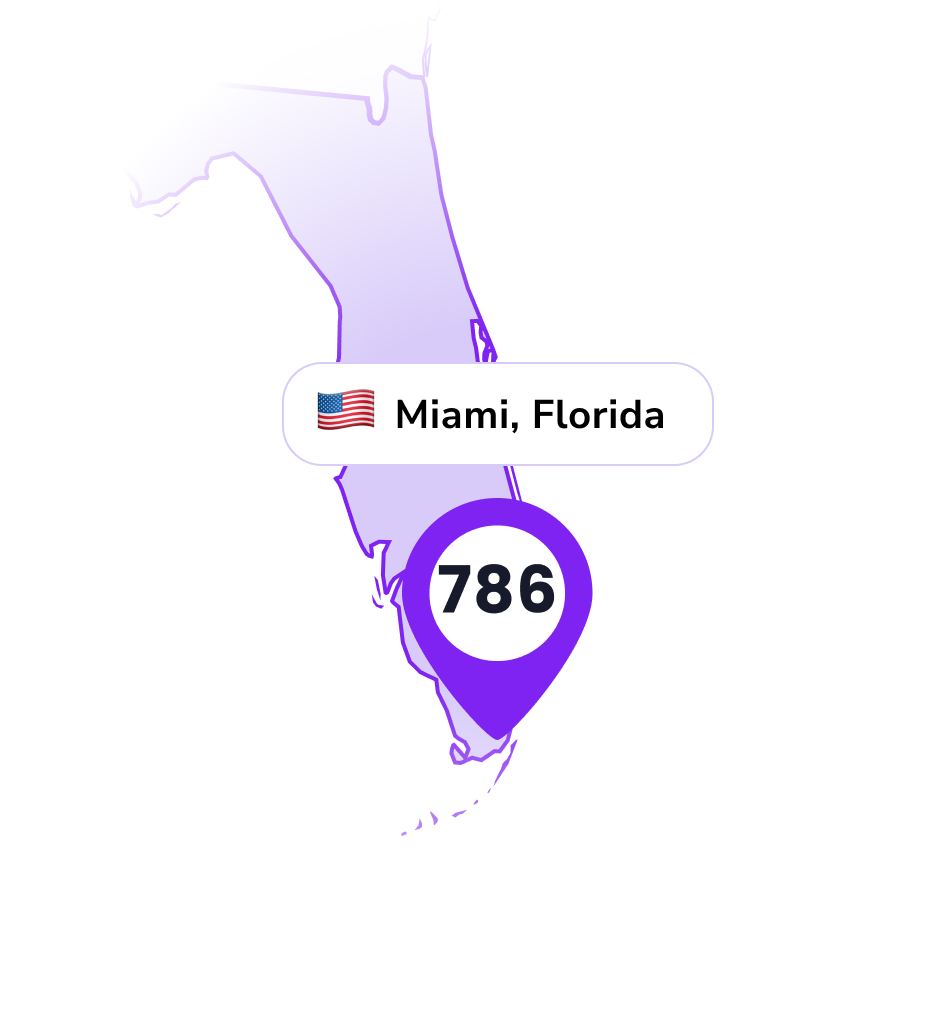 786 Area Code - Miami, Florida Location - LinkedPhone