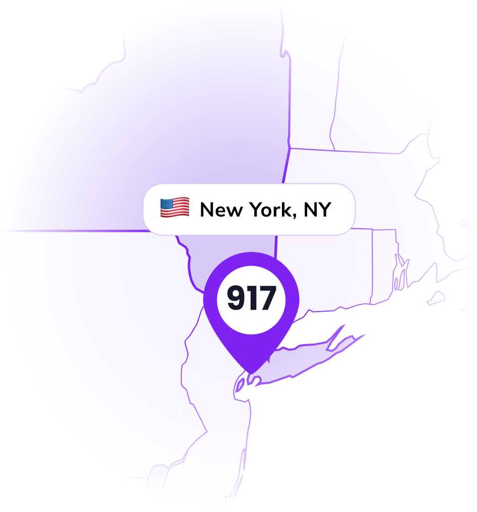 917 Area Code - New York, NY Location - LinkedPhone