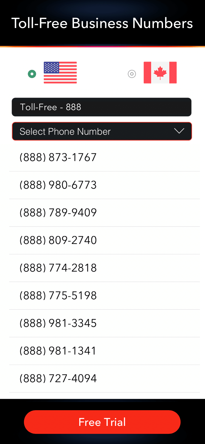 Free number best sale