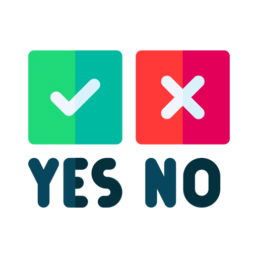 Yes vs no icon